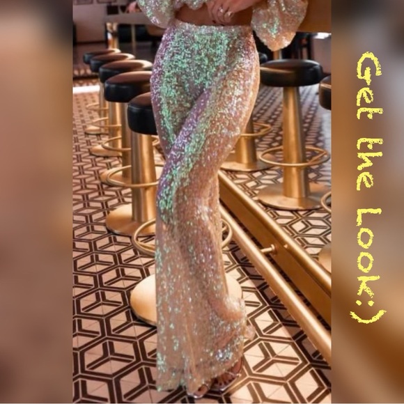 NWT Sequin High Waist Pants - Picture 1 of 11